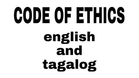 code of ethics of security guard english tagalog